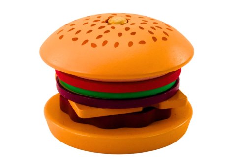 LEAN Toys Hamburger Drewniany 8 El Karty Z Przepisami 10 Szt