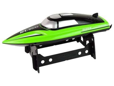 LEAN Toys Motorówka R/C 2,4G Zielona Podstawka