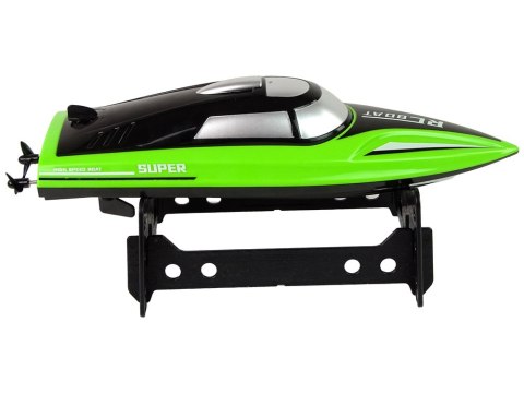 LEAN Toys Motorówka R/C 2,4G Zielona Podstawka