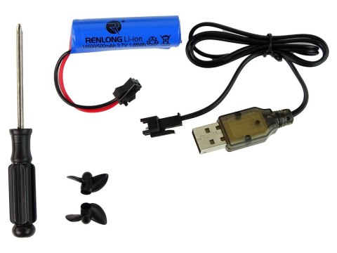 LEAN Toys Motorówka R/C 2,4G Zielona Podstawka