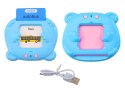 LEAN Toys Tablet Do Kart Edukacja Nauka Języka Polski Angielski 224 Słowa Niebieski