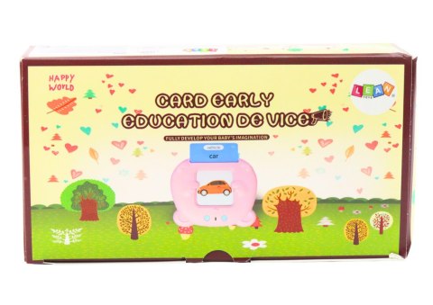 LEAN Toys Tablet Do Kart Edukacja Nauka Języka Polski Angielski 224 Słowa Niebieski