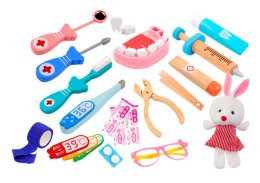 LEAN Toys Zestaw Lekarski Apteczka Akcesoria Medyczne 38 Elementów