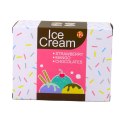 LEAN Toys Zestaw Słodkości Lody Dla Dzieci Łyżka Do Lodów Pudełko 14 el.