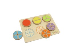 MASTERKIDZ Drewniana Układanka Matematyczna Ułamki