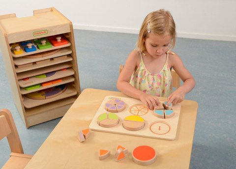 MASTERKIDZ Drewniana Układanka Matematyczna Ułamki