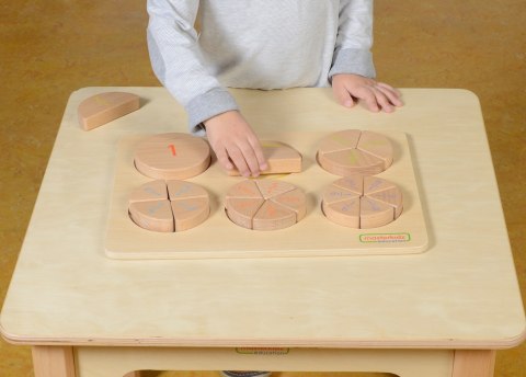MASTERKIDZ Drewniana Układanka Matematyczna Ułamki