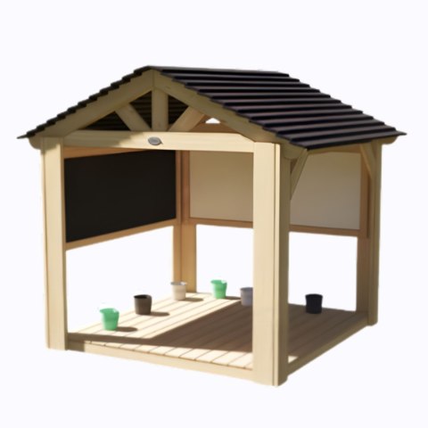 CLASSIC WORLD EDU Duży Drewniany Domek Altana Plac Zabaw