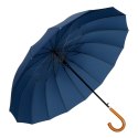 LEAN Duży Parasol Automatyczny Pokrowiec Na Ramię 24-Żeberkowy Granatowy 115 cm