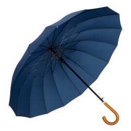 LEAN Duży Parasol Automatyczny Pokrowiec Na Ramię 24-Żeberkowy Granatowy 115 cm