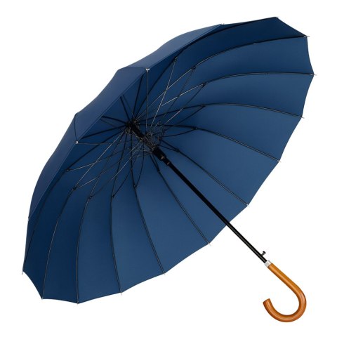 LEAN Duży Parasol Automatyczny Pokrowiec Na Ramię 24-Żeberkowy Granatowy 115 cm