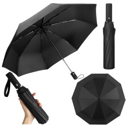 LEAN Parasol Automatyczny Pokrowiec 12-Żeberkowy Czarny 105 cm