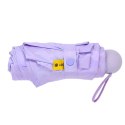 LEAN Parasolka Kieszonkowa Składana z Ochroną UV UPF 50+ Etui Fioletowa 90 cm