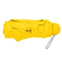 LEAN Parasolka Kieszonkowa Składana z Ochroną UV UPF 50+ Etui Żółta 90 cm