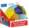 Clementoni Muzyczna Kolorowa Piłka Zwierzątka Miękka Clementoni 17475