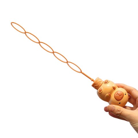 LEAN TOYS Bańki Mydlane Duża Różdżka Rozkładana Kapibara 35 cm 120 ml