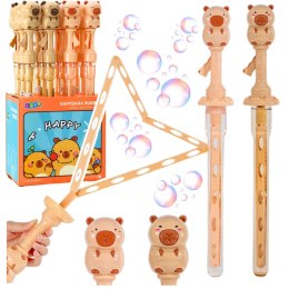 LEAN TOYS Bańki Mydlane Duża Różdżka Rozkładana Kapibara 49,5 cm 100 ml