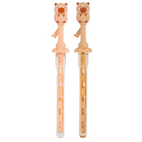 LEAN TOYS Bańki Mydlane Duża Różdżka Rozkładana Kapibara 49,5 cm 100 ml