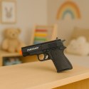 LEAN TOYS Mini Pistolet Broń Na Naboje I Łuski Czarny 13,5 cm
