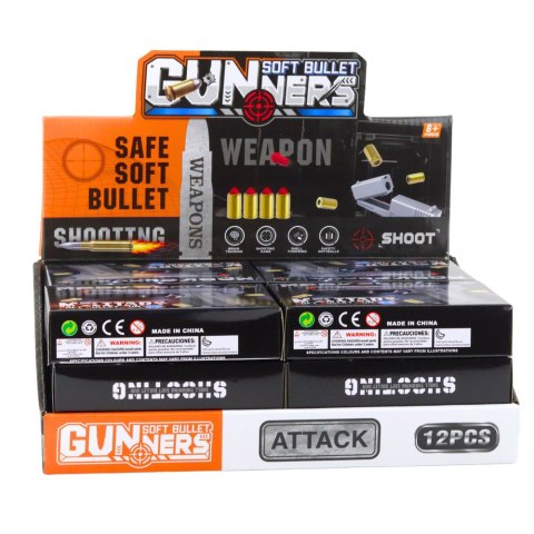 LEAN TOYS Mini Pistolet Broń Na Naboje I Łuski Czarny 13,5 cm