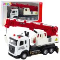 LEAN Toys Ciężarówka Z Dźwigiem Metalowa Kabina Regulowany Wysięgnik Światła Dźwięki