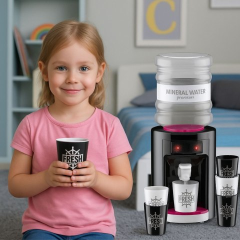 LEAN Toys Dystrybutor Wody Zabawkowy Dla Dzieci Światła Dźwięki Różowy