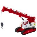 LEAN Toys Dźwig Gąsienicowy Obrotowa Kabina Regulacja Światła Dźwięki Metalowy