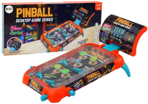 LEAN Toys Gra Zręcznościowa Pinball Ledowe Światła Dźwięki Tablica Wyników QL91194
