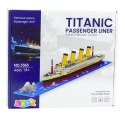LEAN Toys Klocki Konstrukcyjne Statek Titanic Model Statku 3D 1878 el.