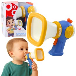 LEAN Toys Megafon Dla Dzieci Zmiana Głosu Efekty Świetlne Niebieski
