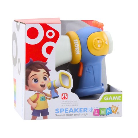 LEAN Toys Megafon Dla Dzieci Zmiana Głosu Efekty Świetlne Niebieski