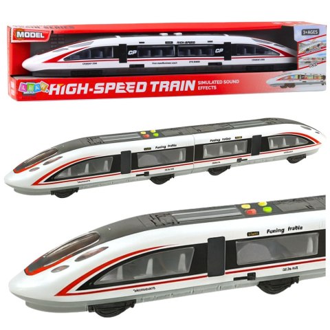 LEAN Toys Pociąg Pasażerski Pośpieszny Otwierane Drzwi Światła Dźwięki