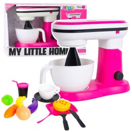 LEAN Toys Robot Kuchenny Blender Zabawkowy Dla Dzieci Akcesoria Owoce Różowy