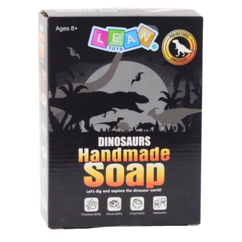 LEAN Toys Zestaw Kreatywny 2w1 Tworzenie Mydła Wykopaliska Dinozaury