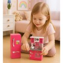 LEAN Toys Zestaw Kuchnia Dla Lalek Lodówka Piekarnik Akcesoria Różowe