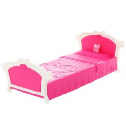 LEAN Toys Zestaw Sypialnia Dla Lalek Toaletka Krzesełko Łóżko Różowe