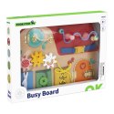 TOOKY TOY Drewniana Tablica Montessori Manipulacyjna Zamki Zębatki Pętle