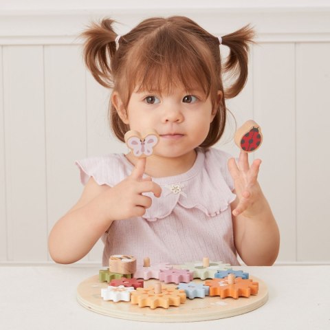 VIGA PolarB Drewniane Kolorowe Koła Zębate Montessori