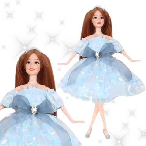 WOOPIE ROYAL Lalka Emi w Błękitnej Sukience Tiulowej