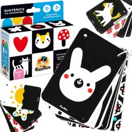 CzuCzu Kontrasty na sznureczku książeczka 20 ilustracji 0m+ 3m+ ZA5549