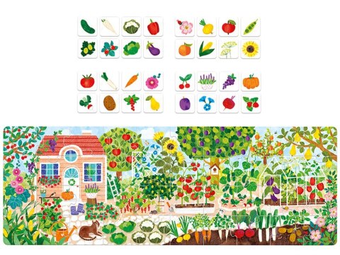 CzuCzu Puzzle edukacyjne Co rośnie w ogródku 40ele + plakat ZA5144
