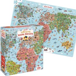 CzuCzu Puzzle odkrywcy Mapa świata 300 ele + plakat edukacyjny ZA5627