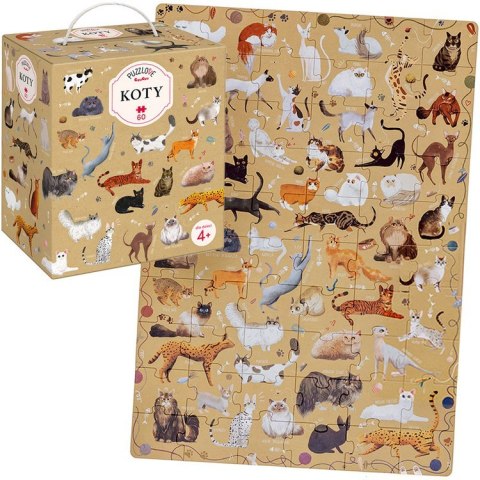 CzuCzu Puzzlove Duże puzzle KOTY 60 elementów ZA5618