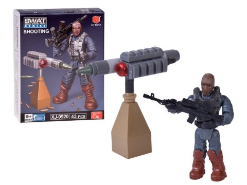 Klocki policjant SWAT ruchoma figurka żołnierzyk model do złożenia ZA5724