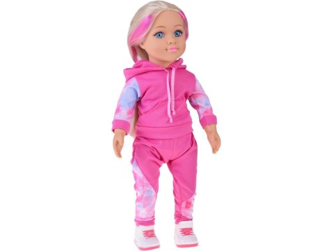 Lalka w dresie 48 cm z długimi blond włosami - sportowa stylizacja ZA5844