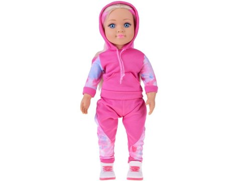 Lalka w dresie 48 cm z długimi blond włosami - sportowa stylizacja ZA5844