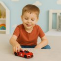 LEAN TOYS Samochód Sportowy Metalowy Napęd Pull Back Światła Dźwięki Czerwony 1:43