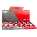 LEAN TOYS Samochód Sportowy Metalowy Napęd Pull Back Światła Dźwięki Czerwony 1:43