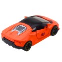 LEAN TOYS Samochód Sportowy Napęd Pull Back Metalowy Pomarańczowy 1:43