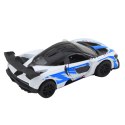 LEAN TOYS Samochód Sportowy Wyścigowy Metalowy Napęd Otwierane Drzwi Biały 1:32